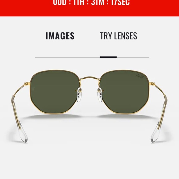 NWOT! Ray-Ban Hexagonal Legend-with case main image 9